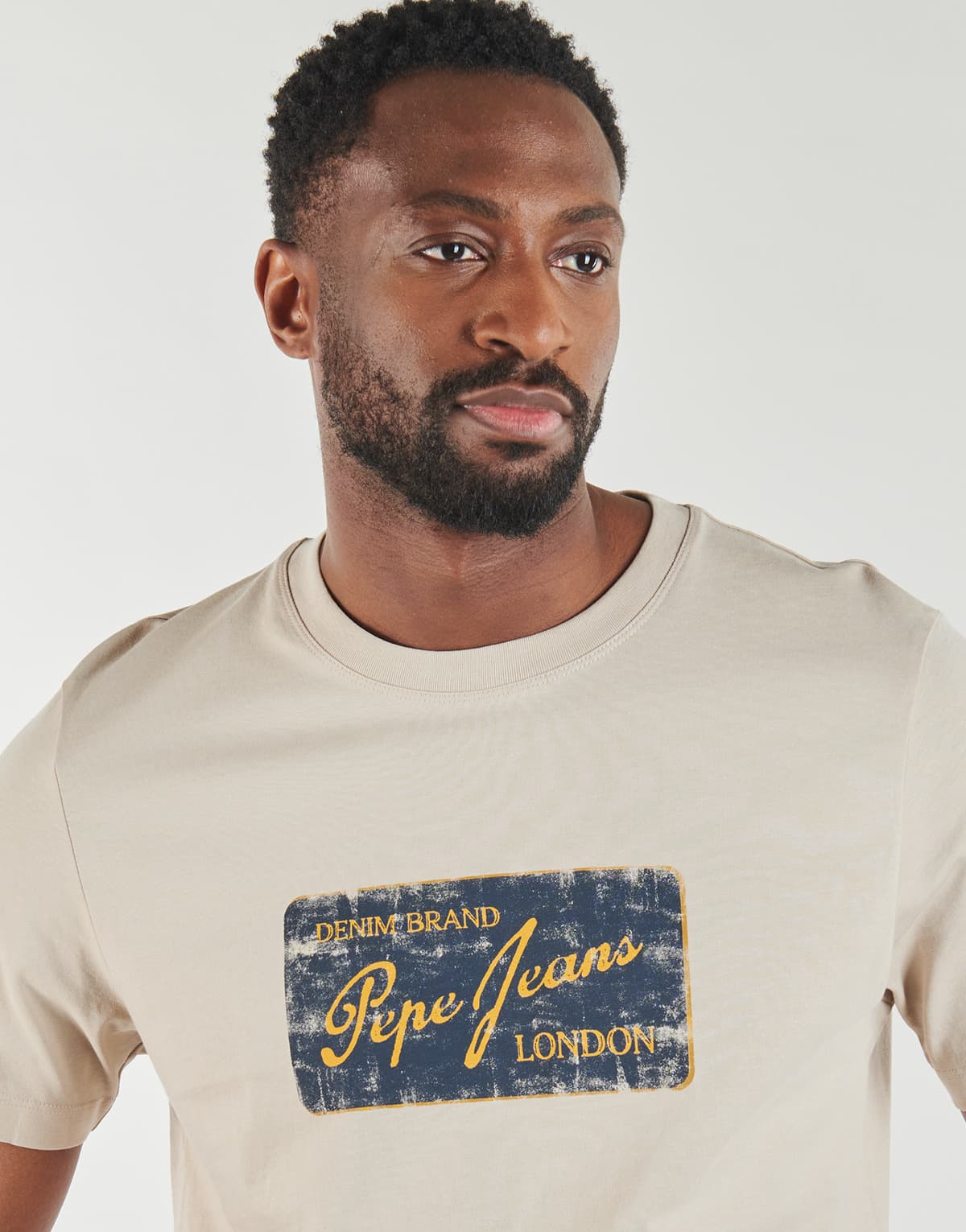 Men's T-Shirts Pepe Jeans Beige
