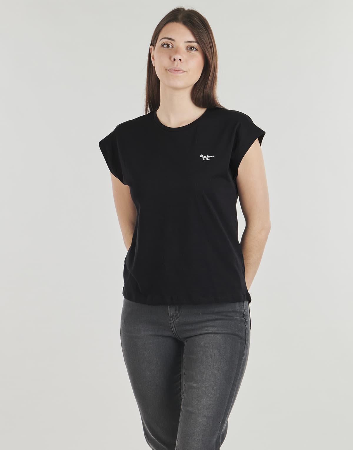Women's T-Shirts Pepe Jeans Black