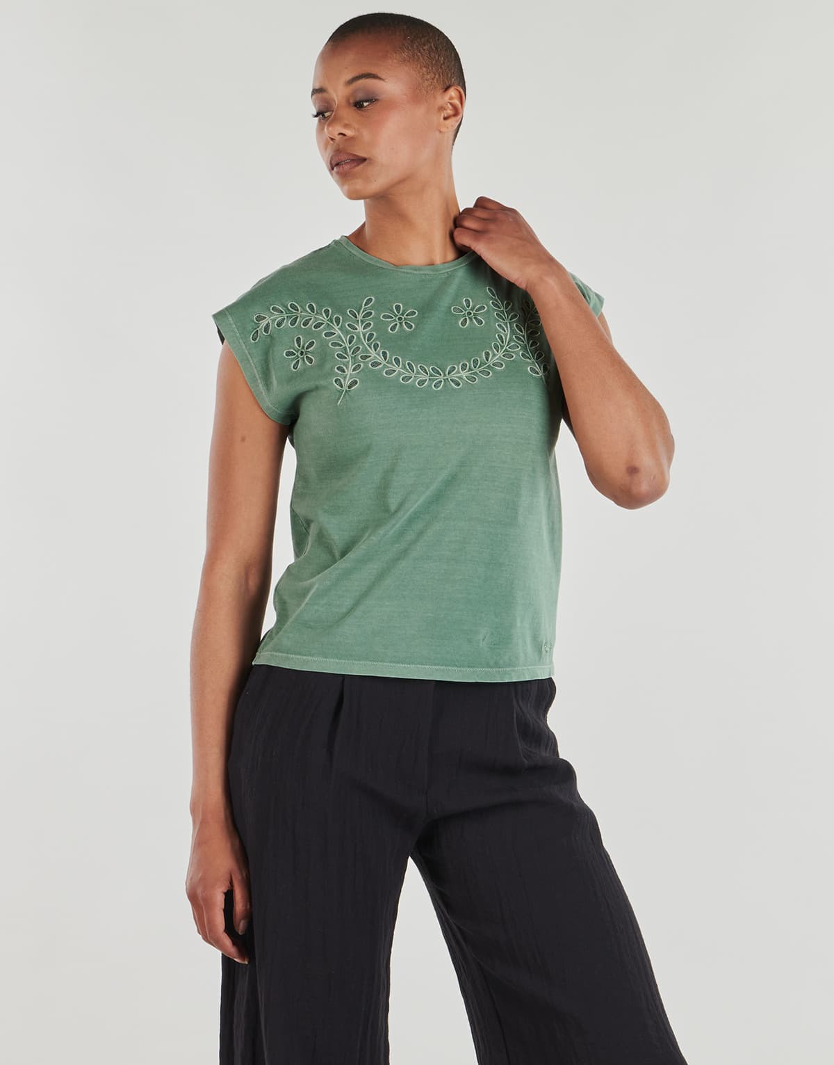 Women's T-Shirts Pepe Jeans Khaki
