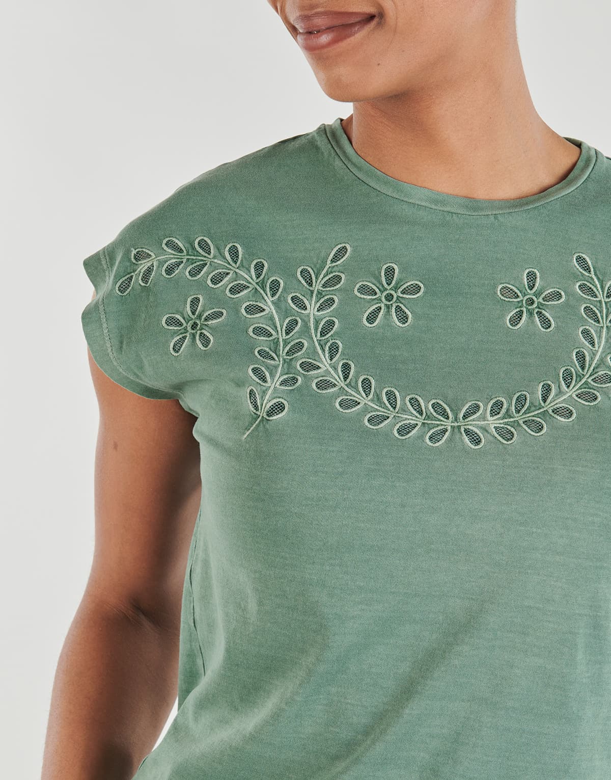 Women's T-Shirts Pepe Jeans Khaki