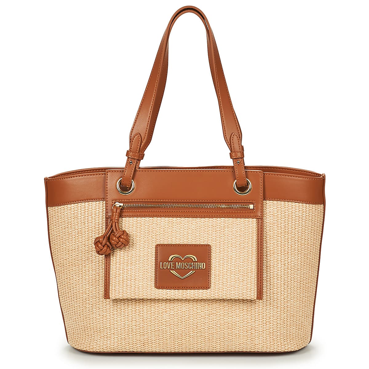 Women's Tote Bags Love Moschino Beige