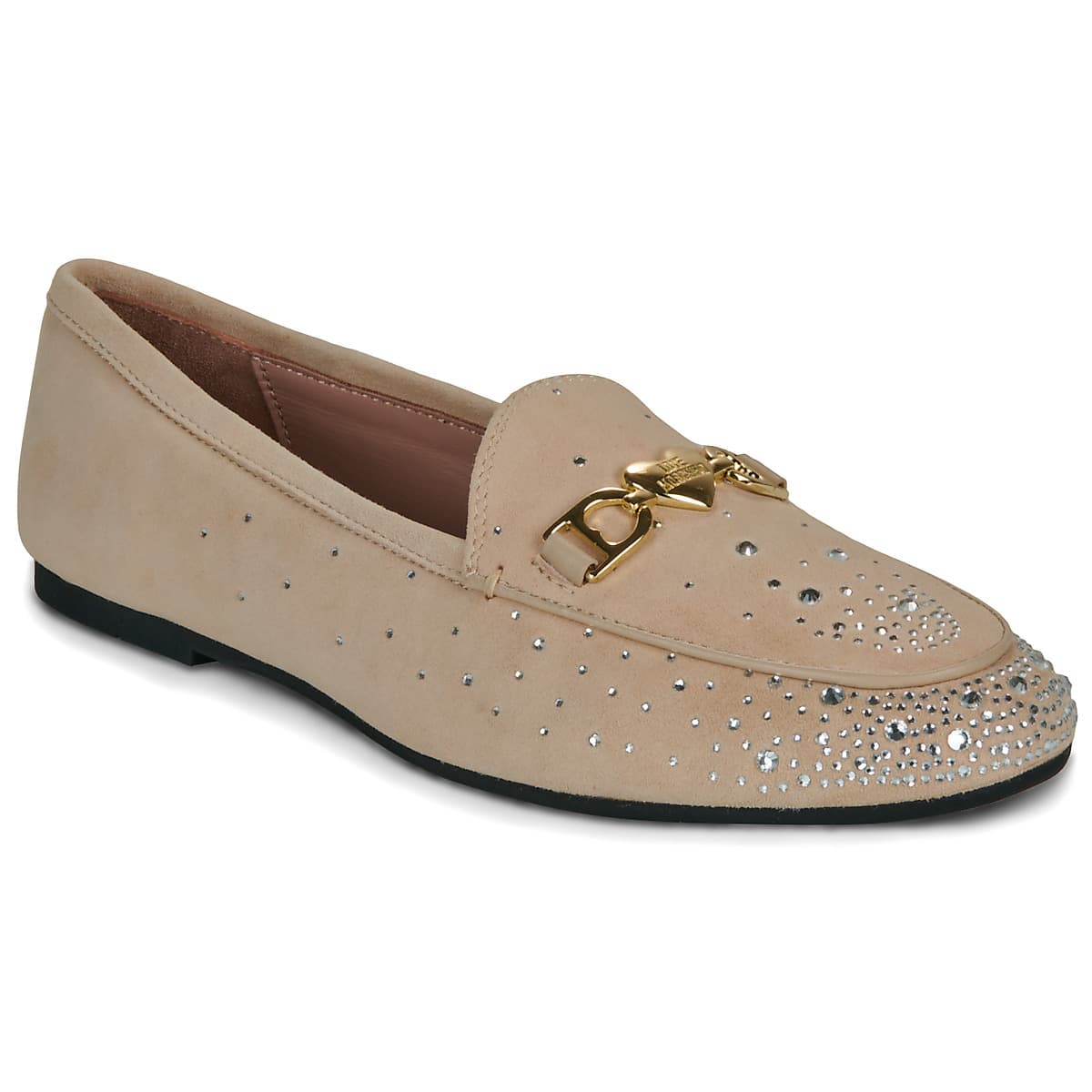Women's Loafers Love Moschino Beige