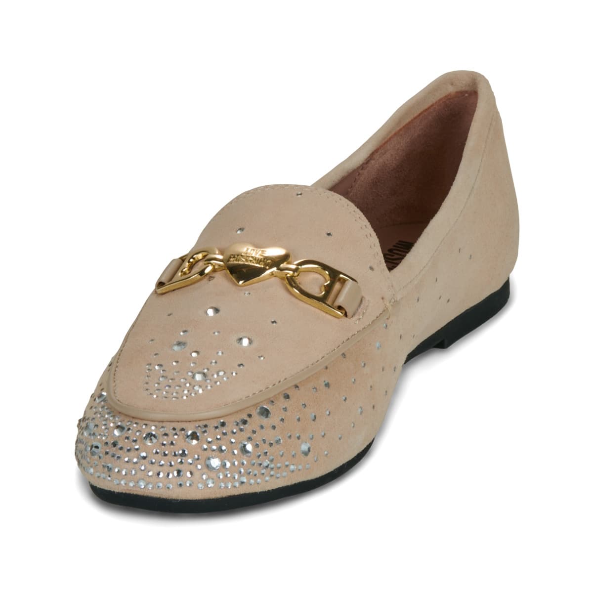 Women's Loafers Love Moschino Beige