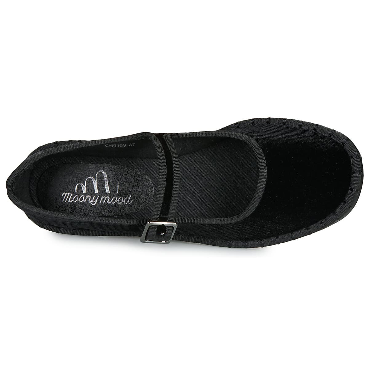 Women's Ballet Flats Moony Mood Black