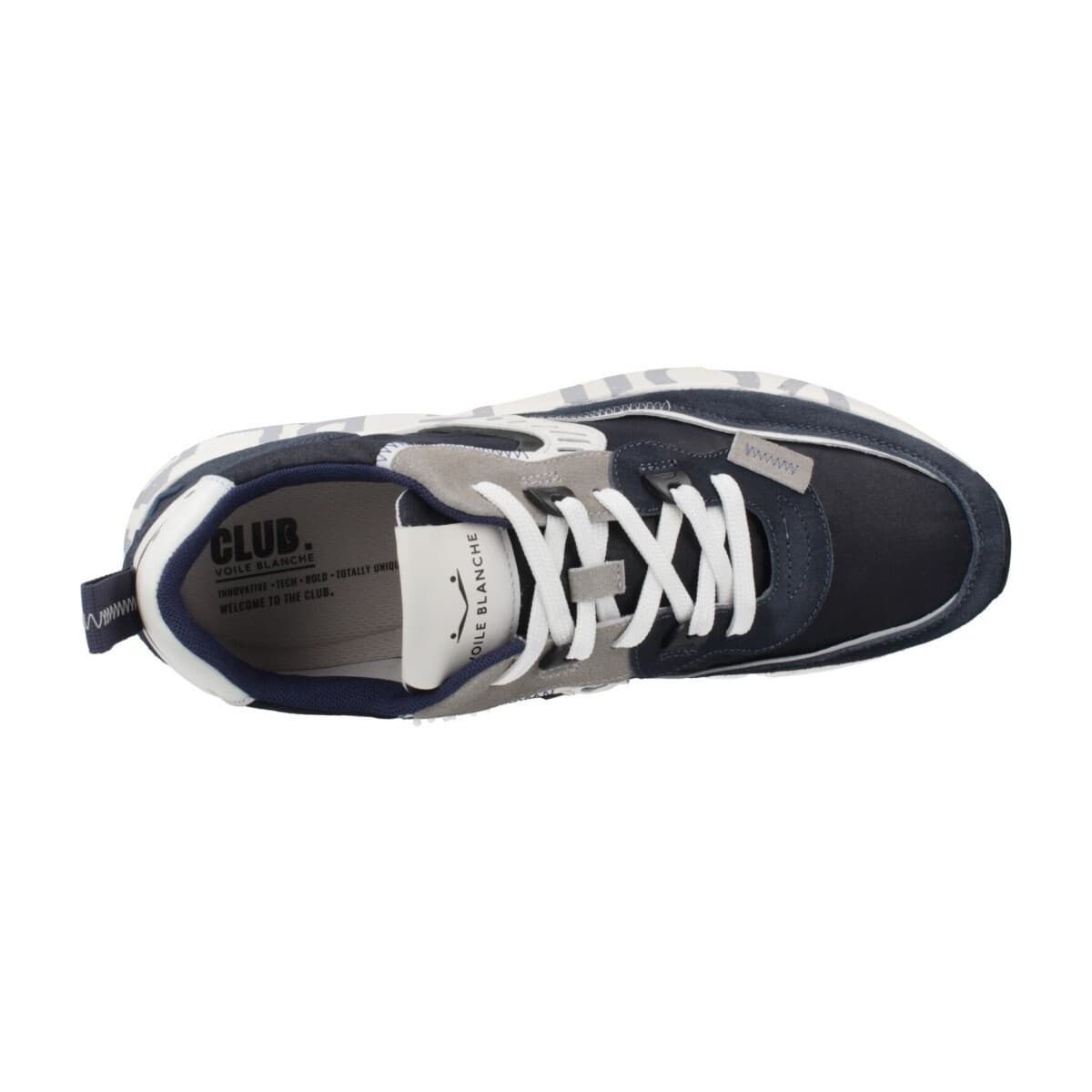 Men's Sneakers Voile Blanche Blue