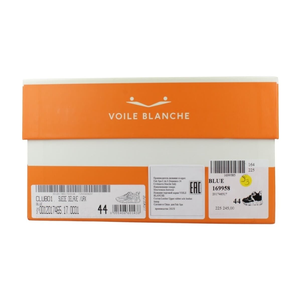 Men's Sneakers Voile Blanche Blue