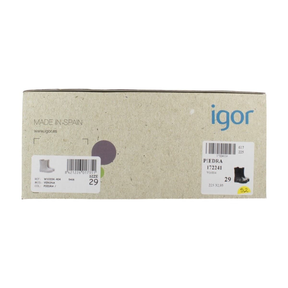 Boys' Wellington Boots IGOR Gray