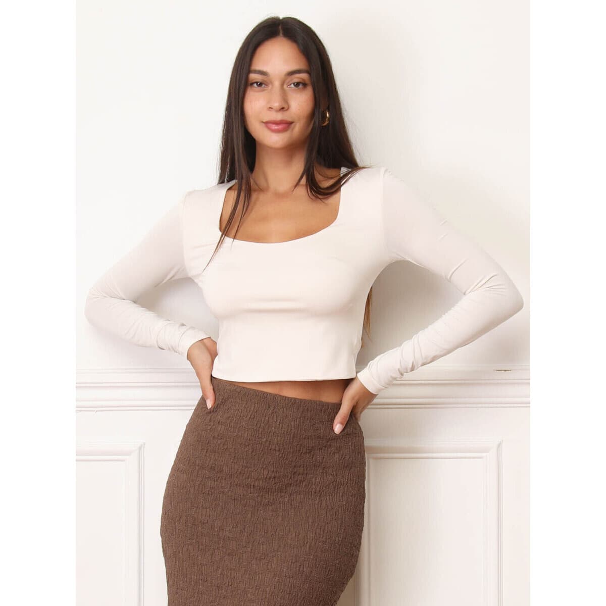 Women's T-Shirts La Modeuse Beige