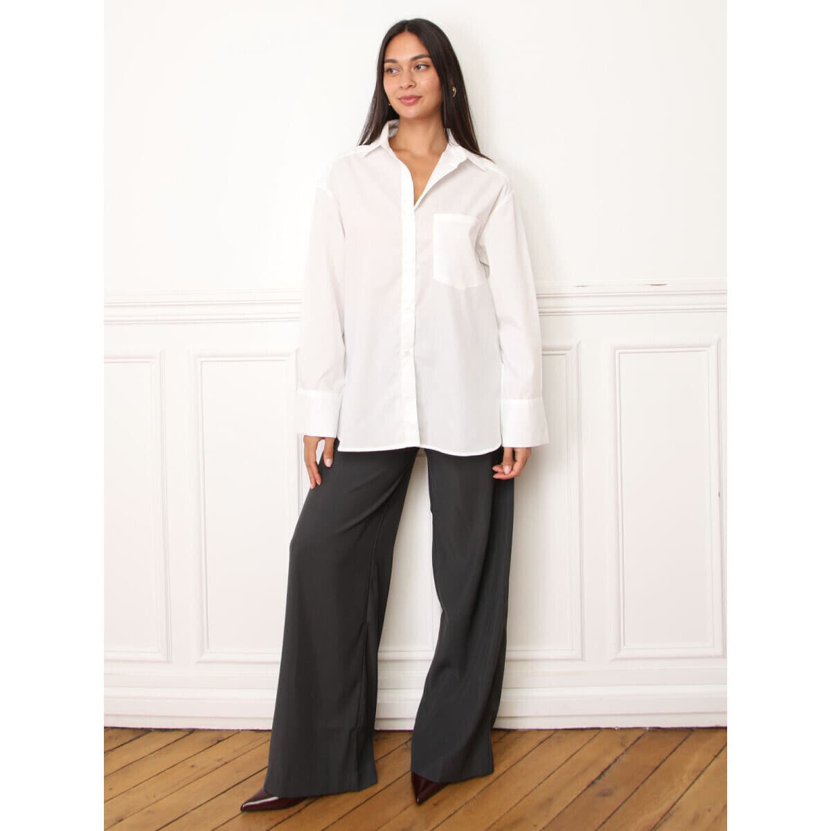 Women's Shirts La Modeuse White