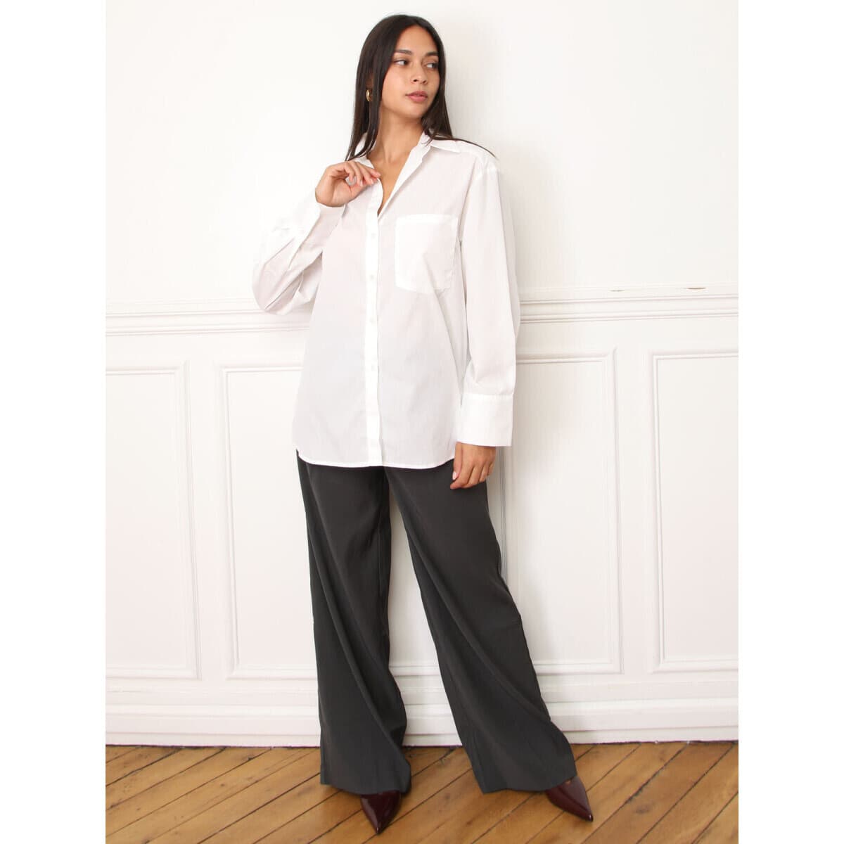Women's Shirts La Modeuse White