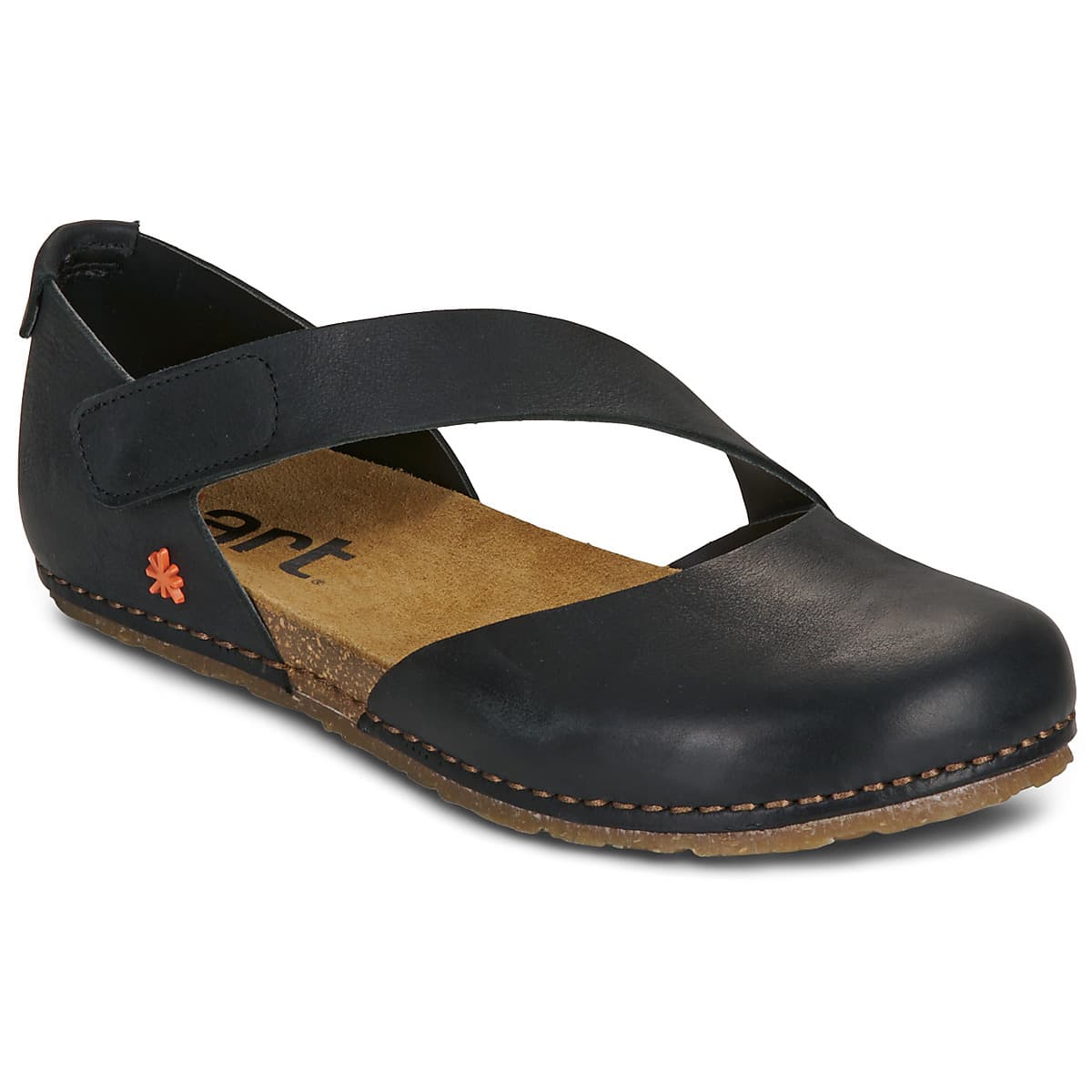 Women's Ballet Flats Art Black