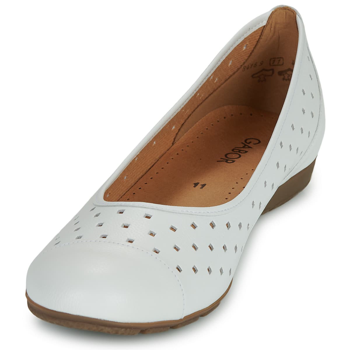 Women's Ballet Flats Gabor White