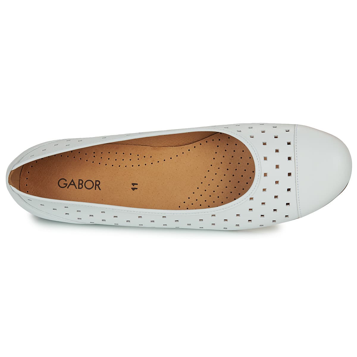 Women's Ballet Flats Gabor White