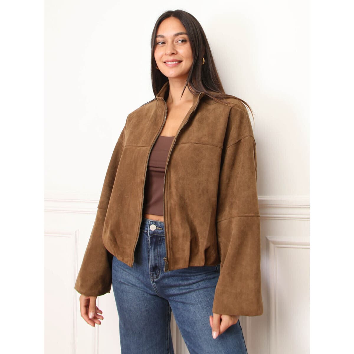 Women's Jackets La Modeuse Brown