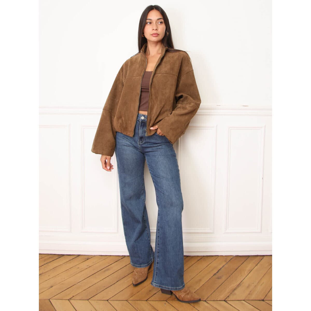 Women's Jackets La Modeuse Brown