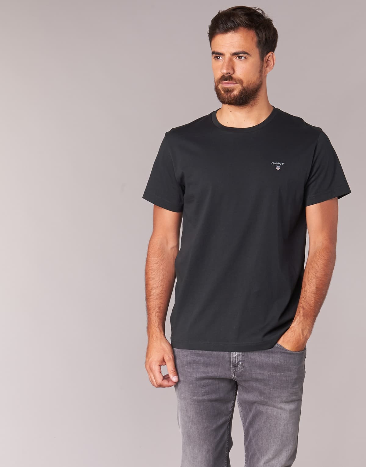 Men's T-Shirts Gant Black