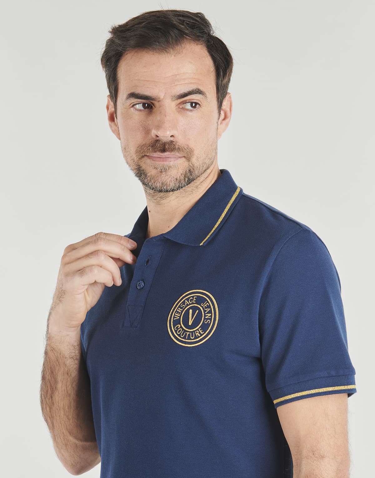 Men's Polo Shirts Versace Jeans Couture Blue