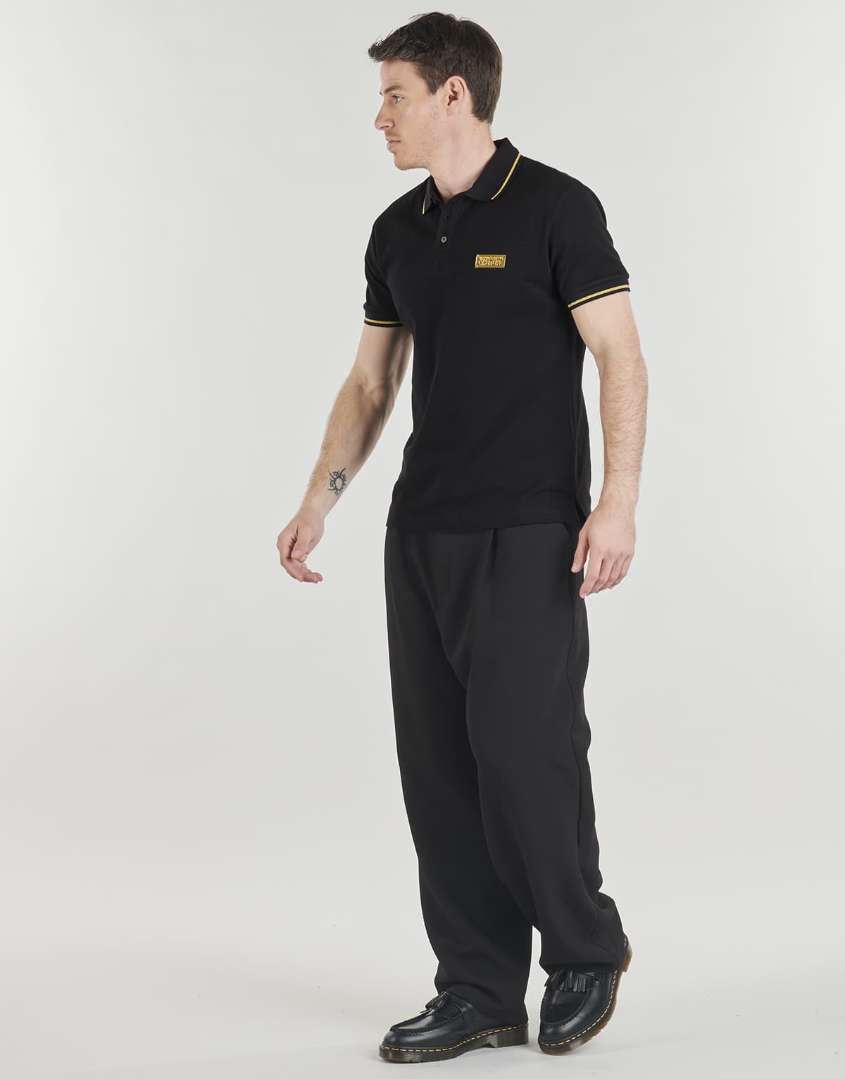 Men's Polo Shirts Versace Jeans Couture Black