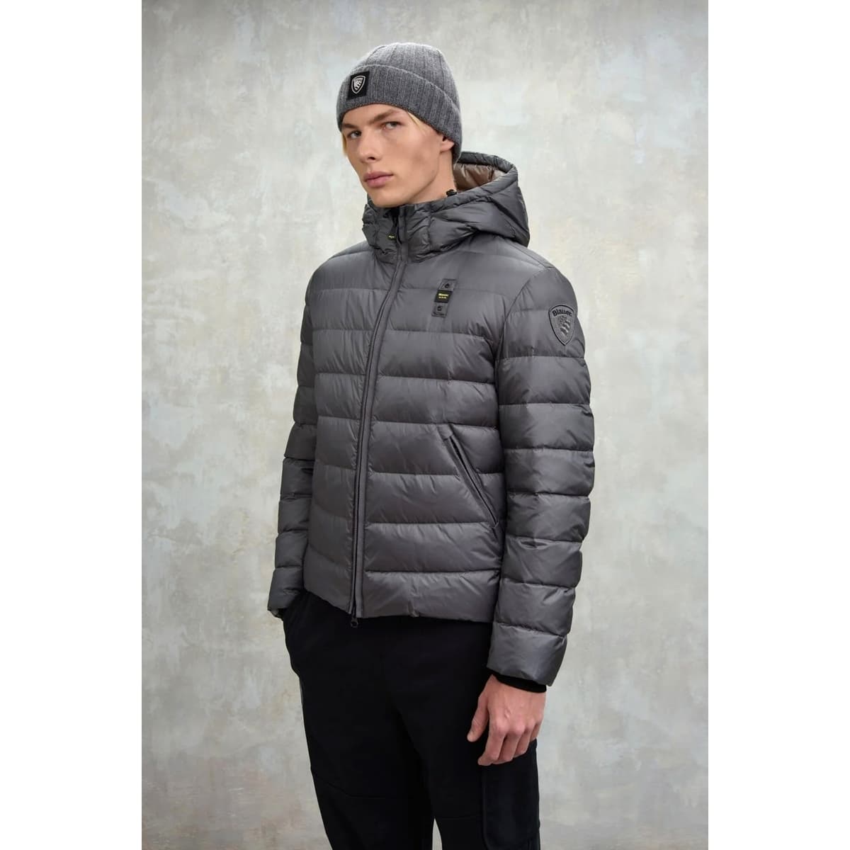 Men's Blazers Blauer Gray