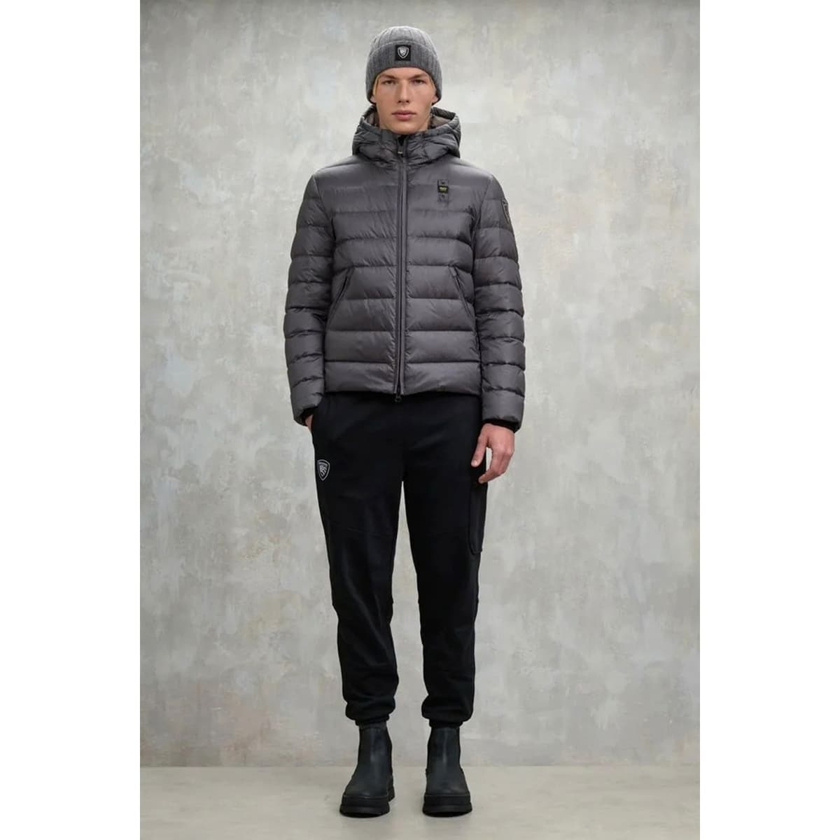 Men's Blazers Blauer Gray