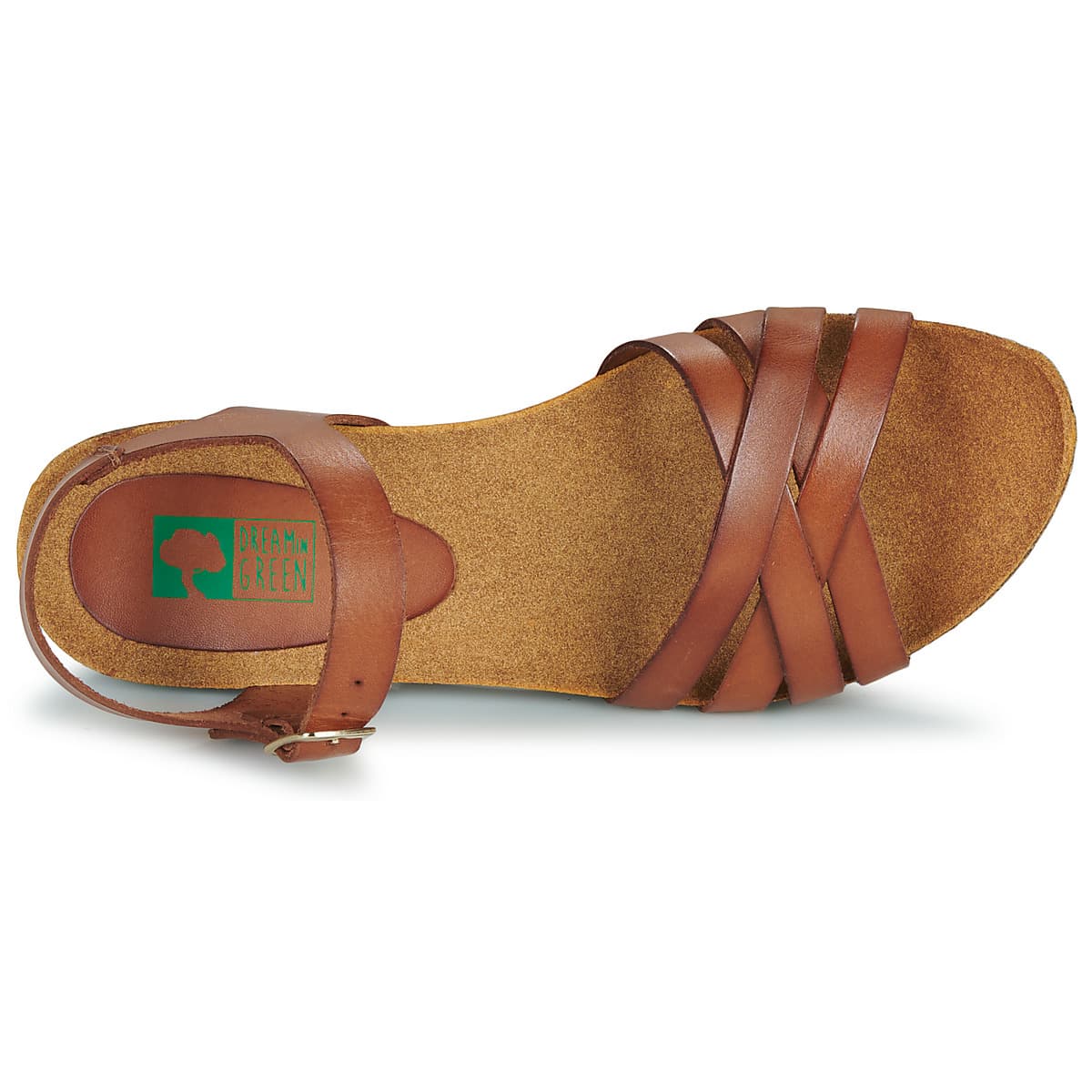 Women's Sandals Dream in Green Brown