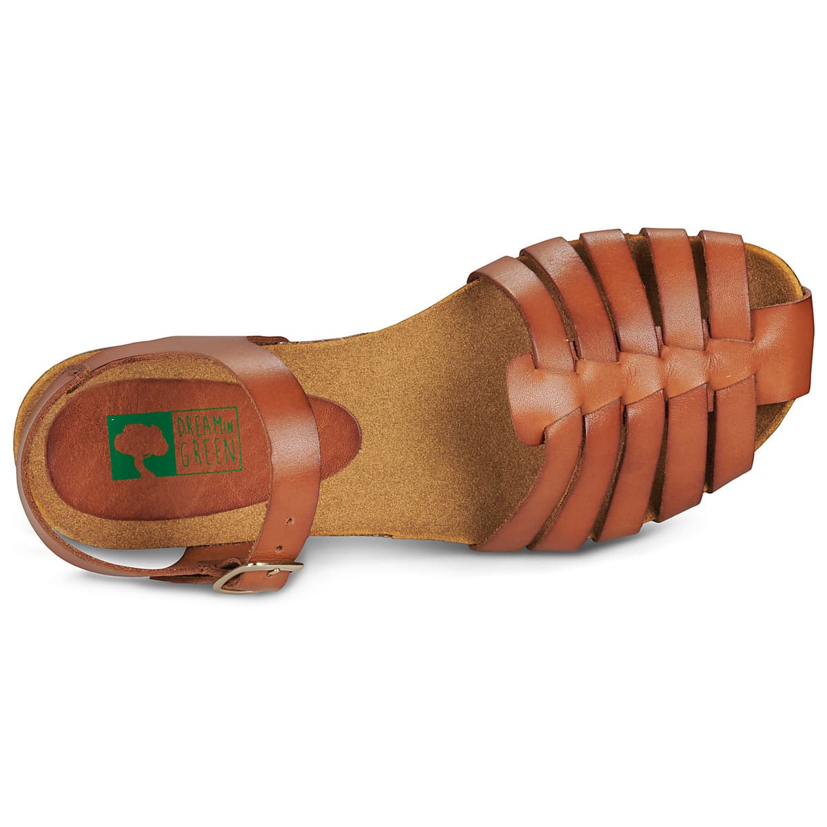 Women's Sandals Dream in Green Brown