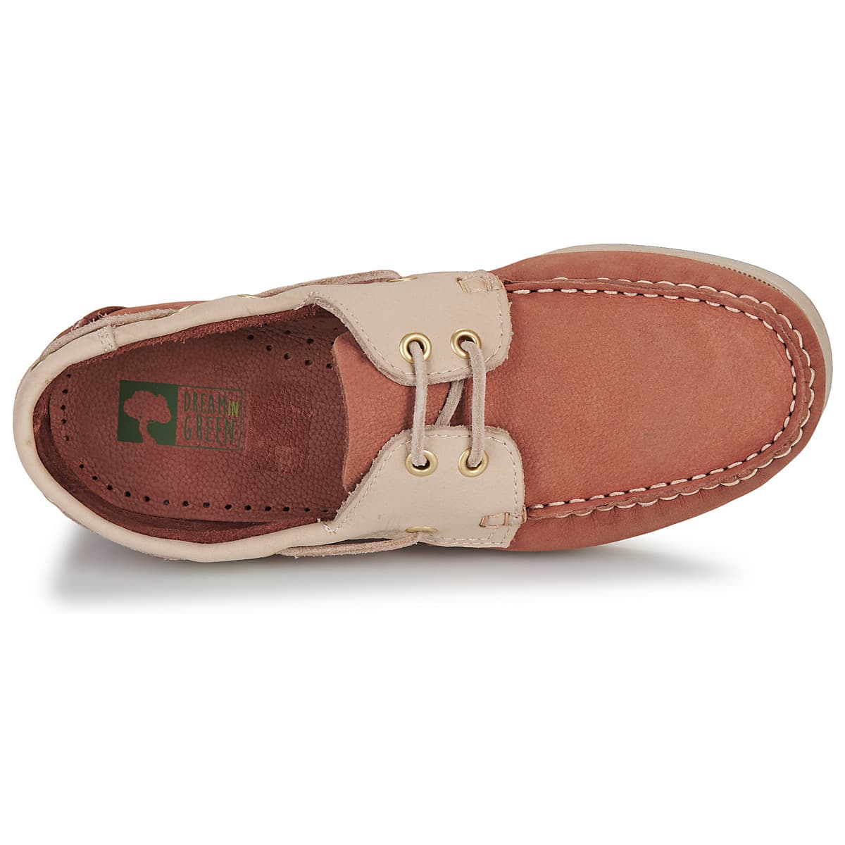 Women's Loafers Dream in Green Brown