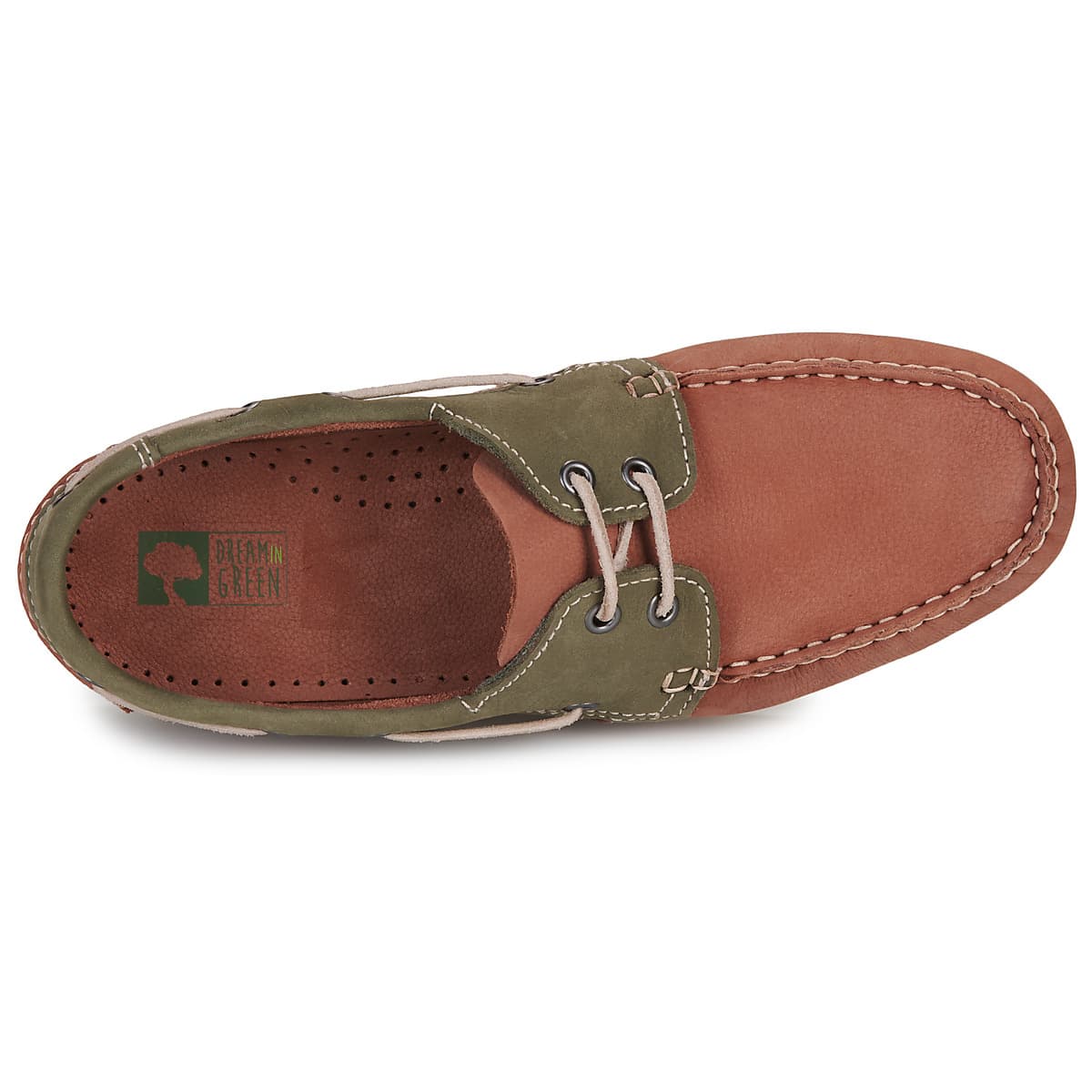 Men's Loafers Dream in Green Brown