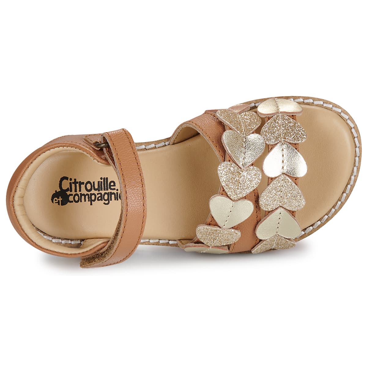 Girls' Sandals Citrouille et Compagnie Brown