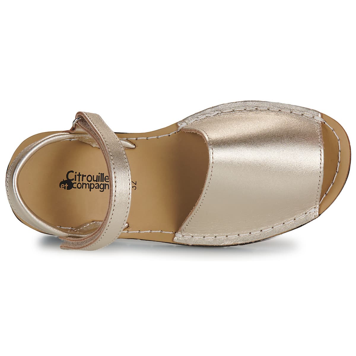 Girls' Sandals Citrouille et Compagnie Gold