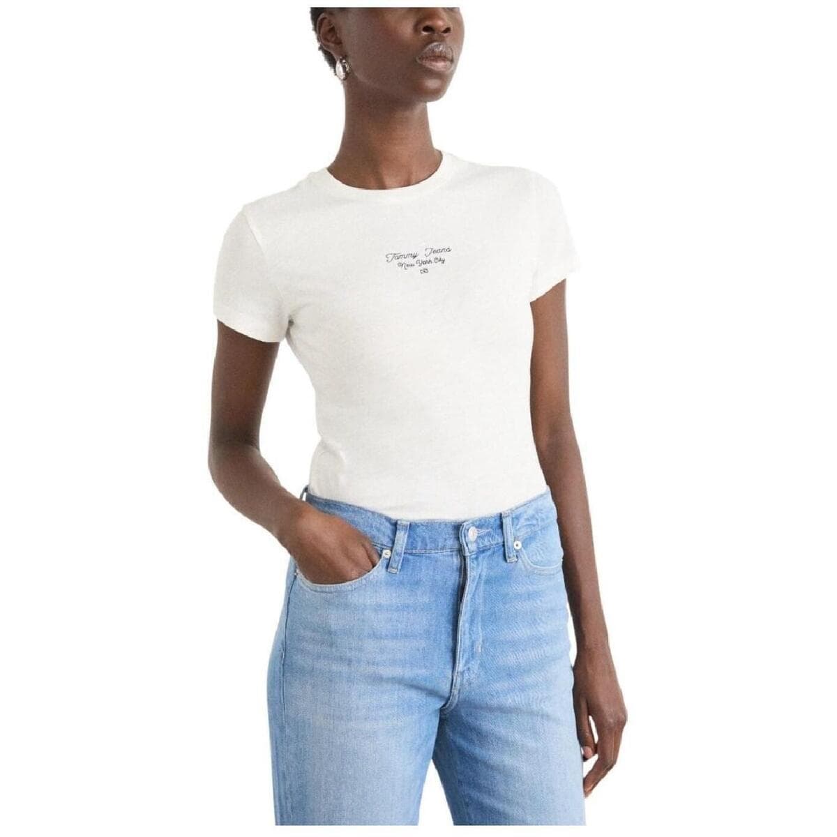 Women's T-Shirts Tommy Hilfiger White