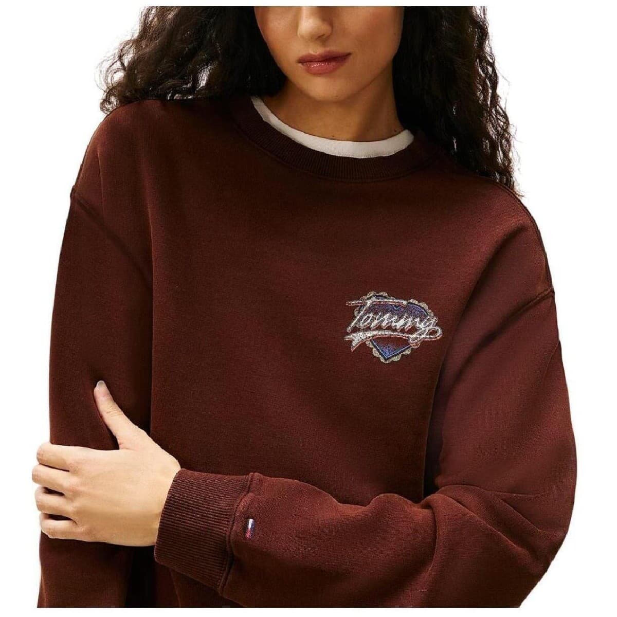 Women's Sports T-Shirts Tommy Hilfiger Brown