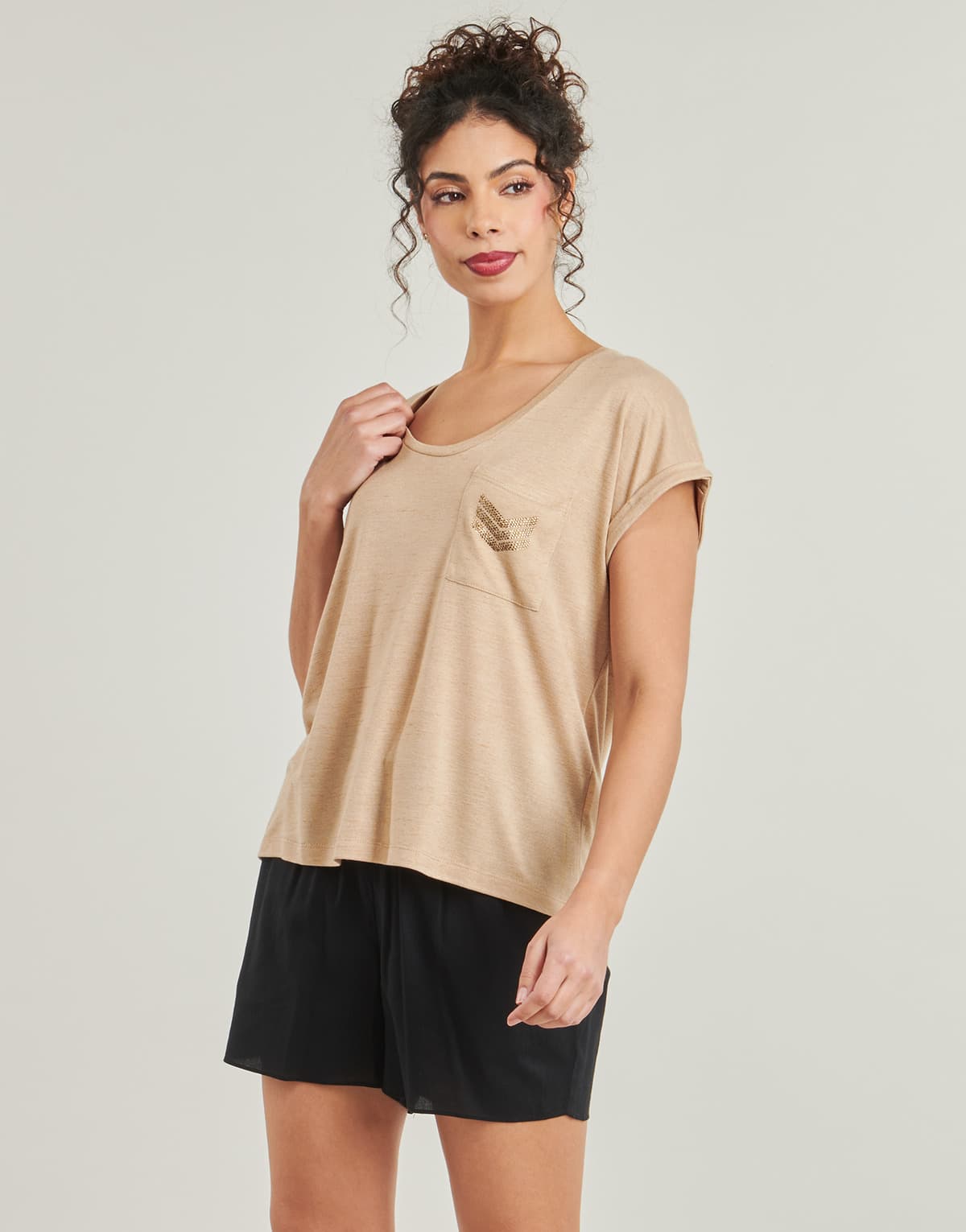 Women's T-Shirts Les Petites Bombes Beige