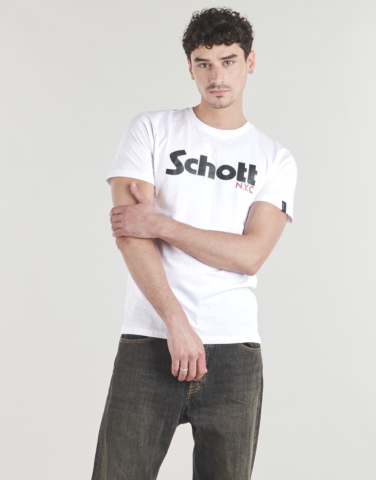 Men's T-Shirts Schott Multicolor