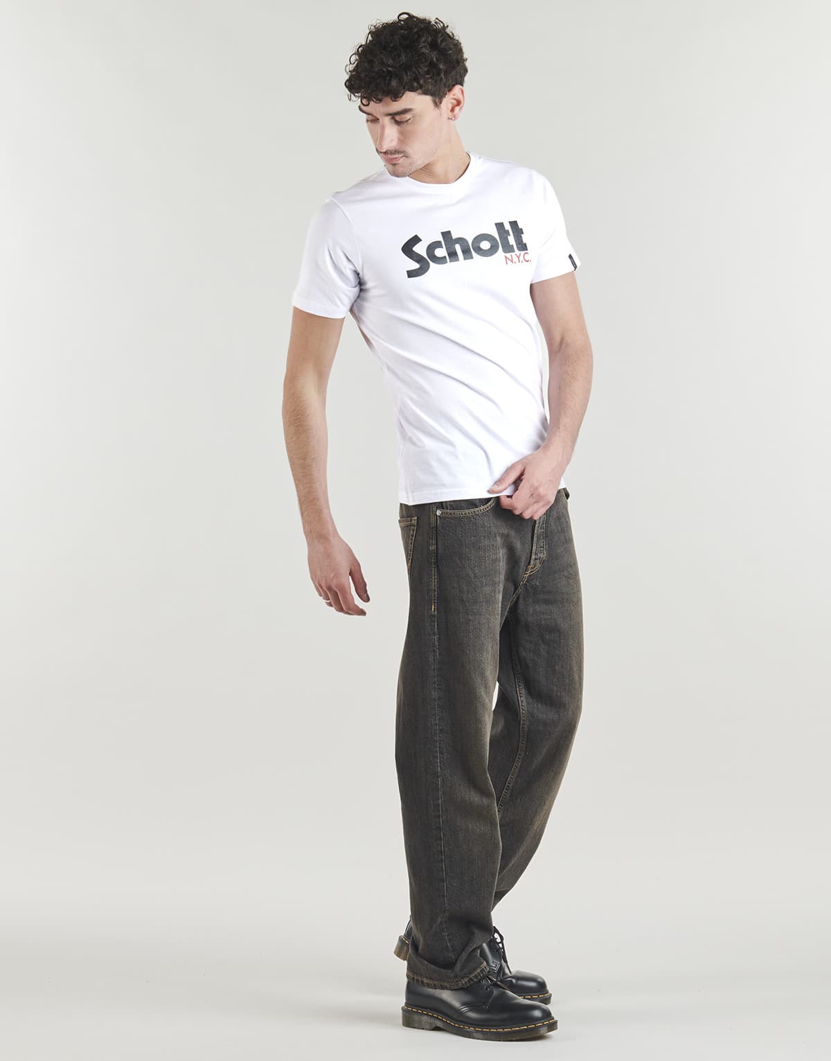 Men's T-Shirts Schott Multicolor