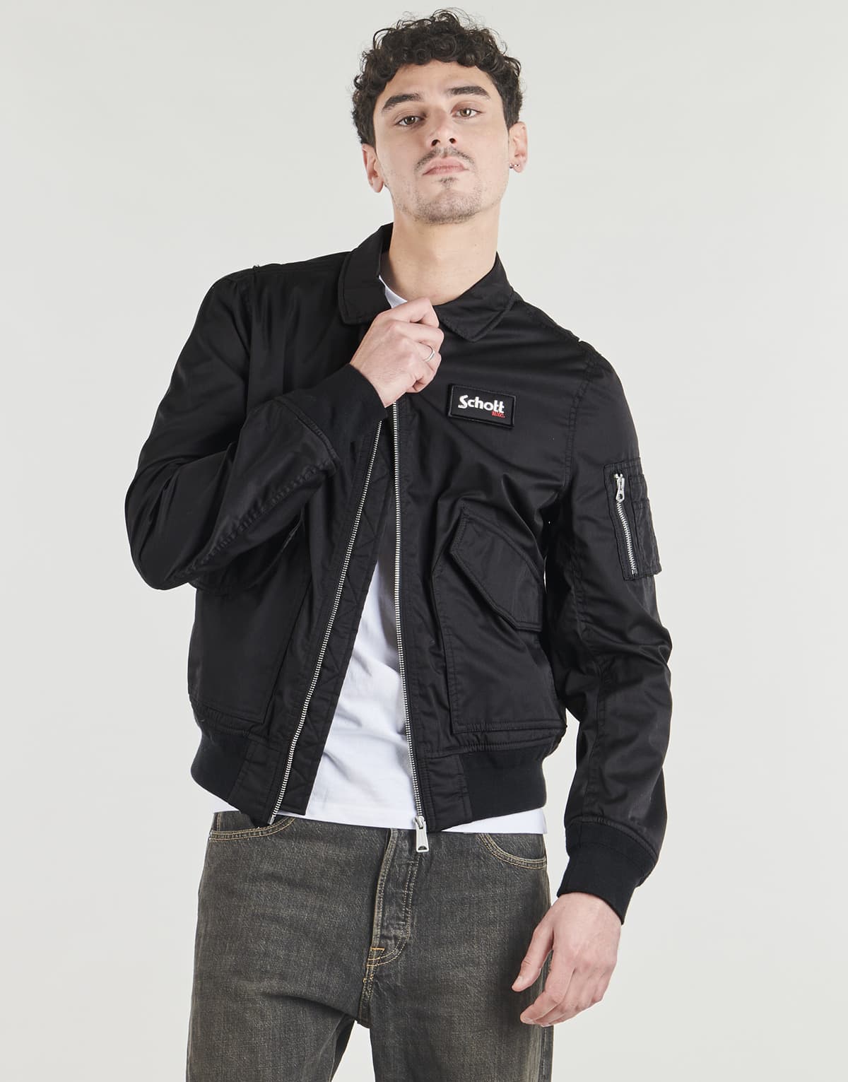 Men's Jackets Schott Blue