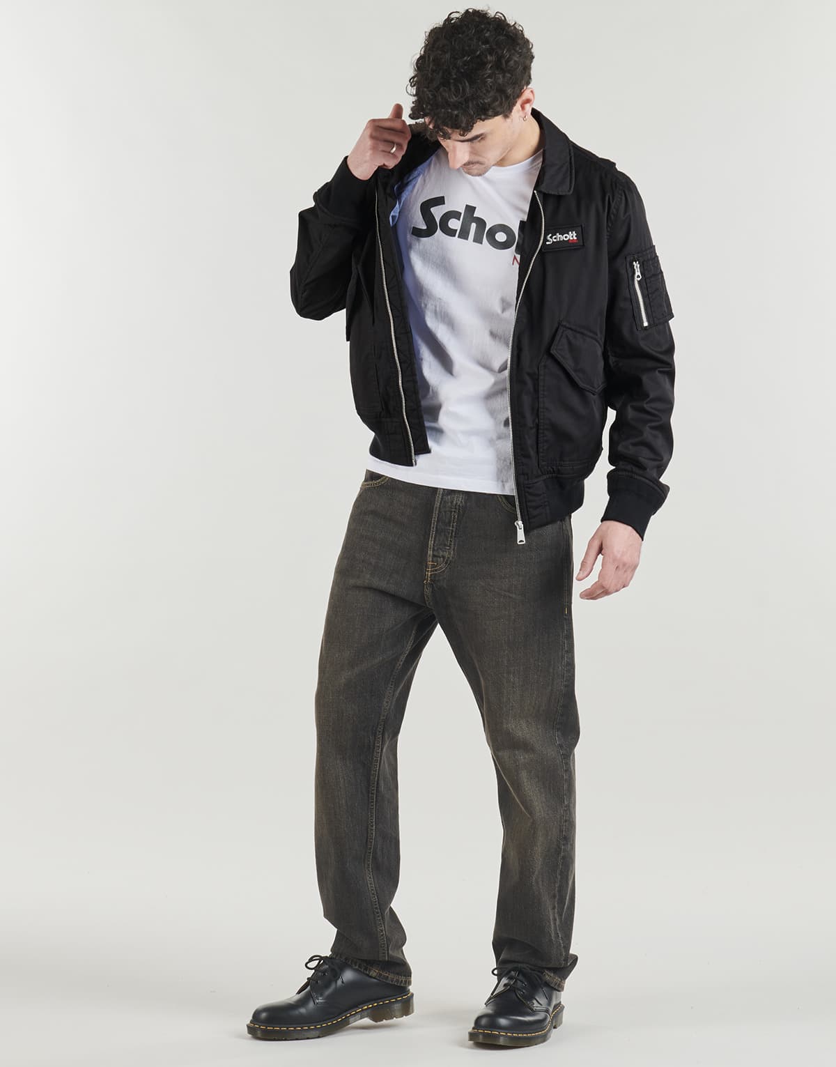 Men's Jackets Schott Blue