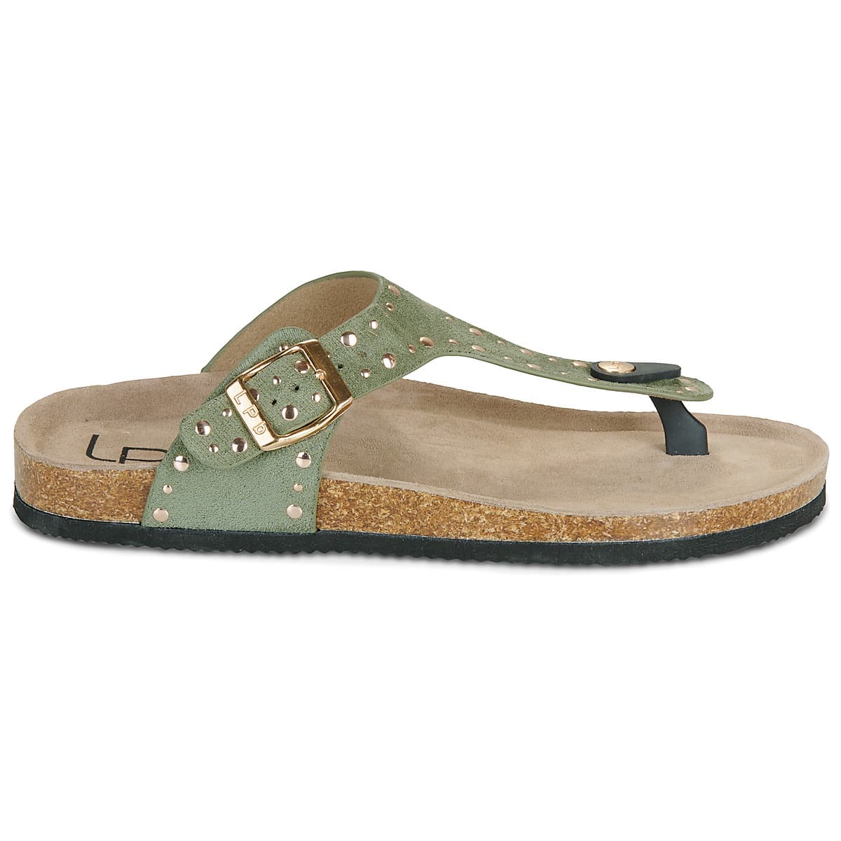 Women's Flip Flops Les Petites Bombes Khaki