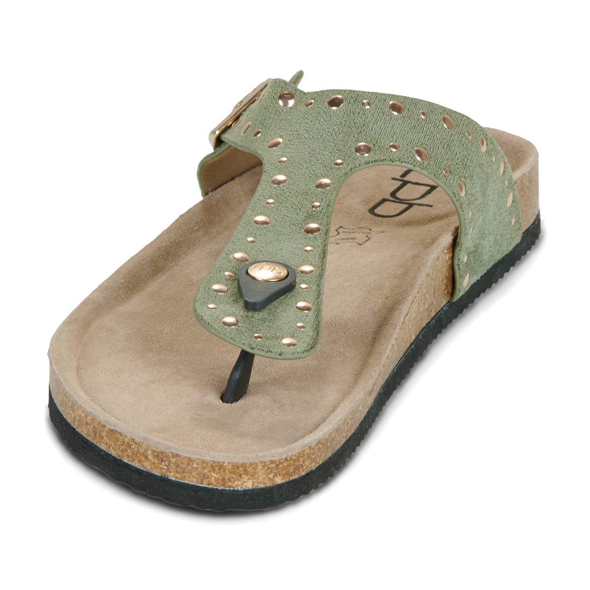 Women's Flip Flops Les Petites Bombes Khaki