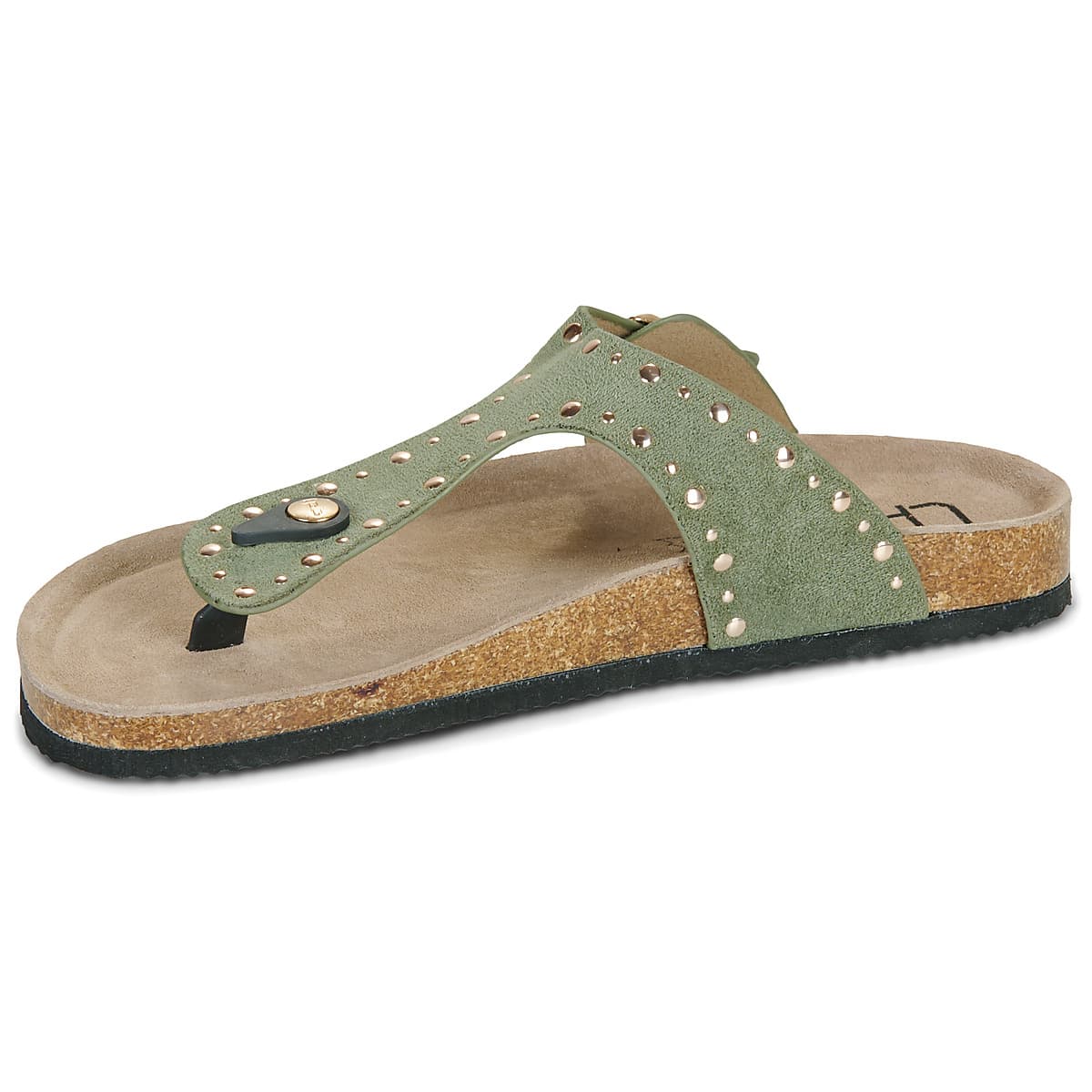 Women's Flip Flops Les Petites Bombes Khaki