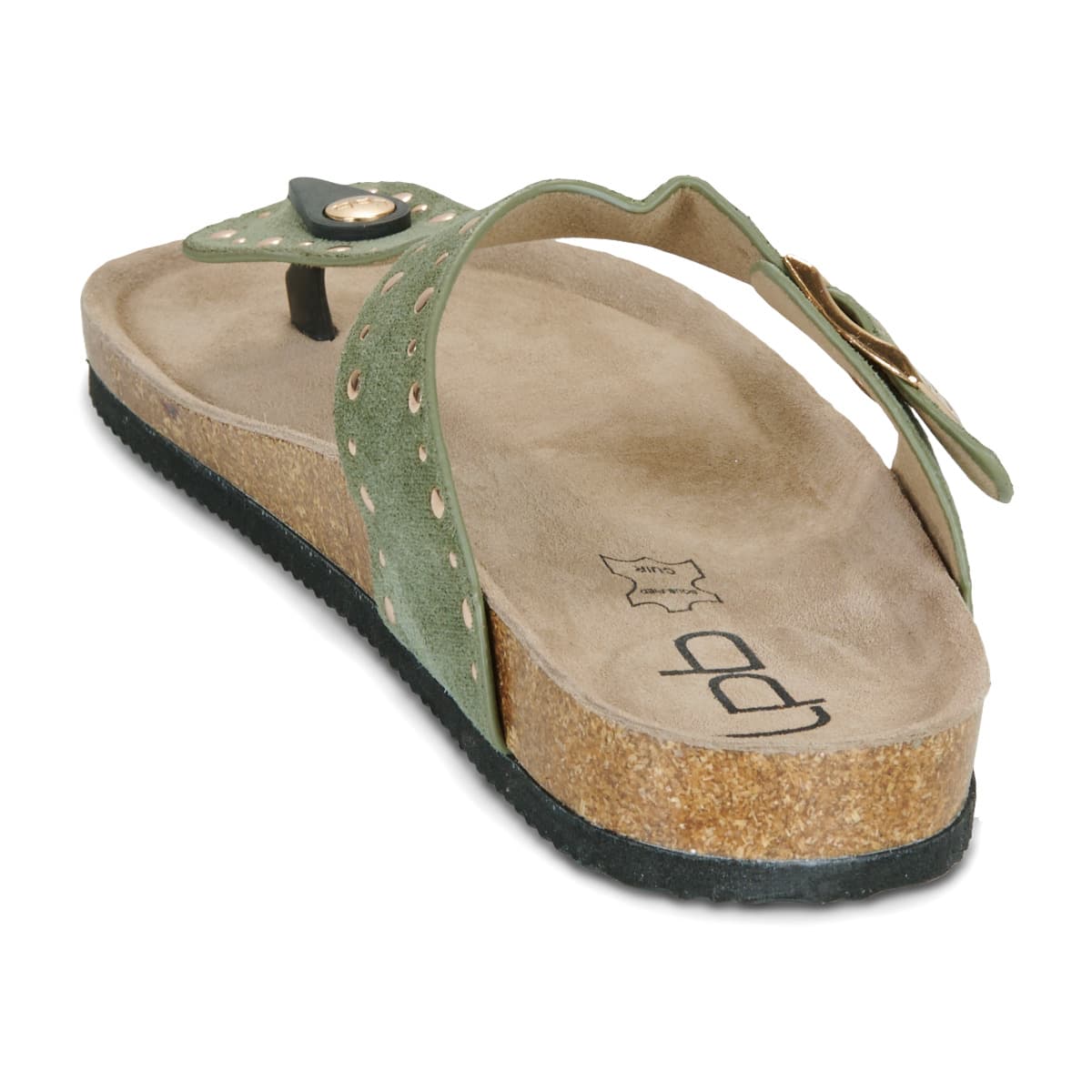 Women's Flip Flops Les Petites Bombes Khaki