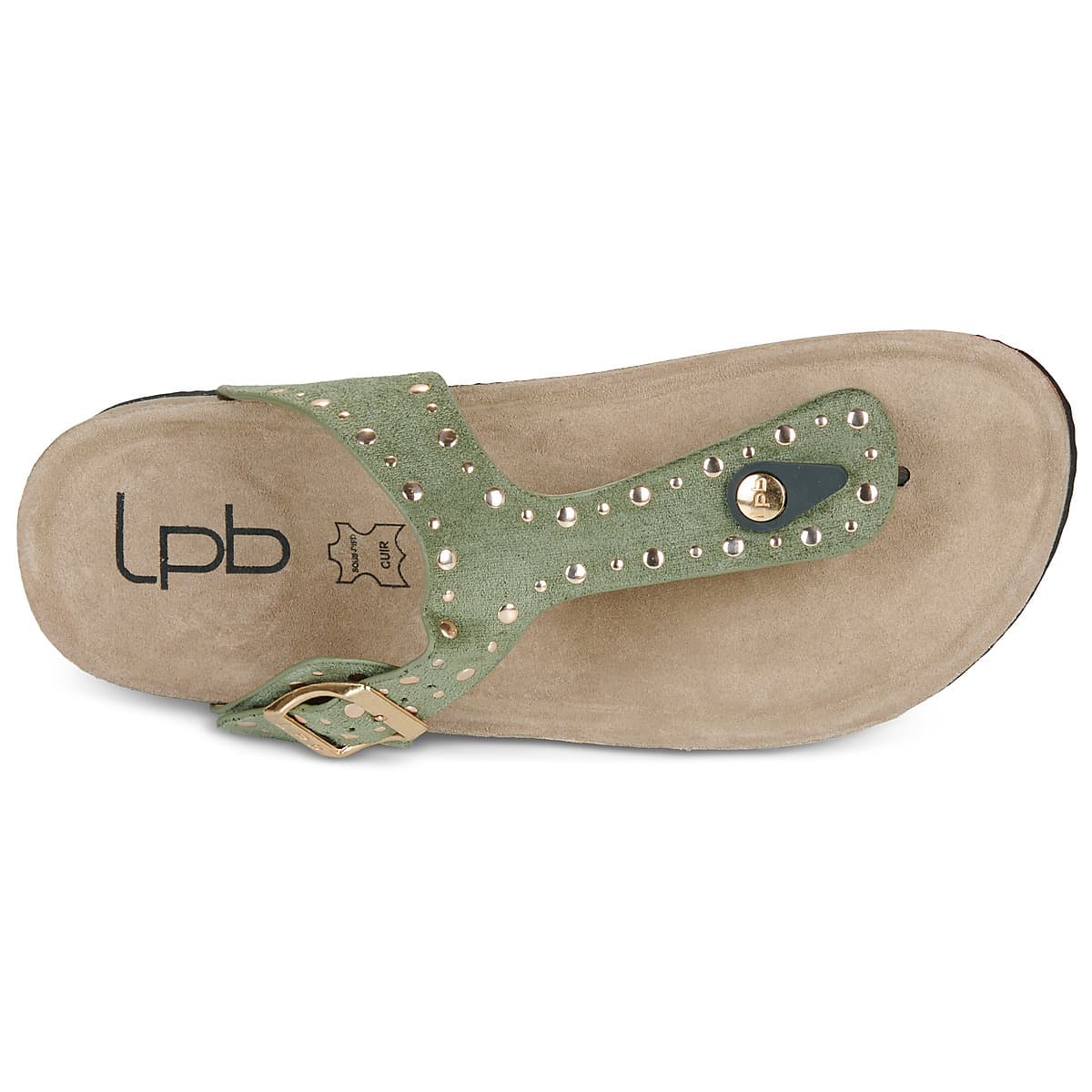 Women's Flip Flops Les Petites Bombes Khaki