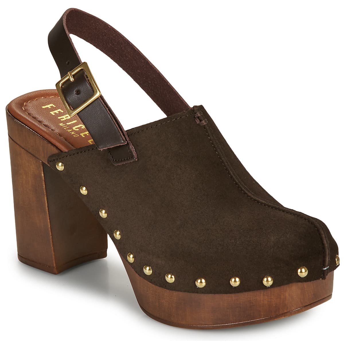 Women's Clogs Fericelli Brown