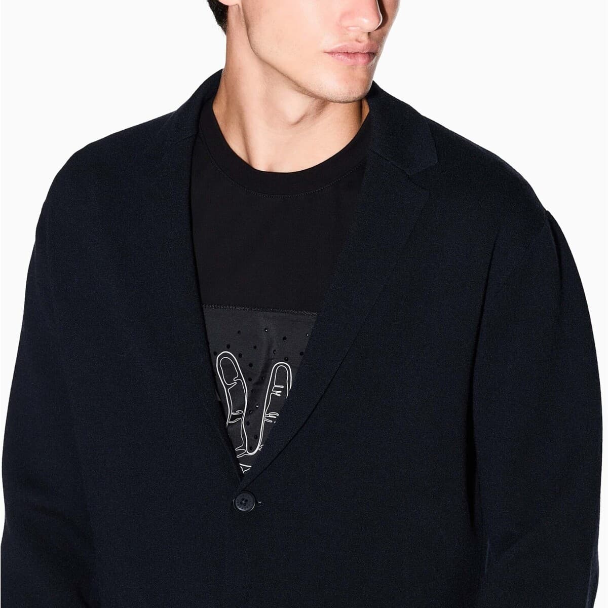 Men's Blazers EAX Blue