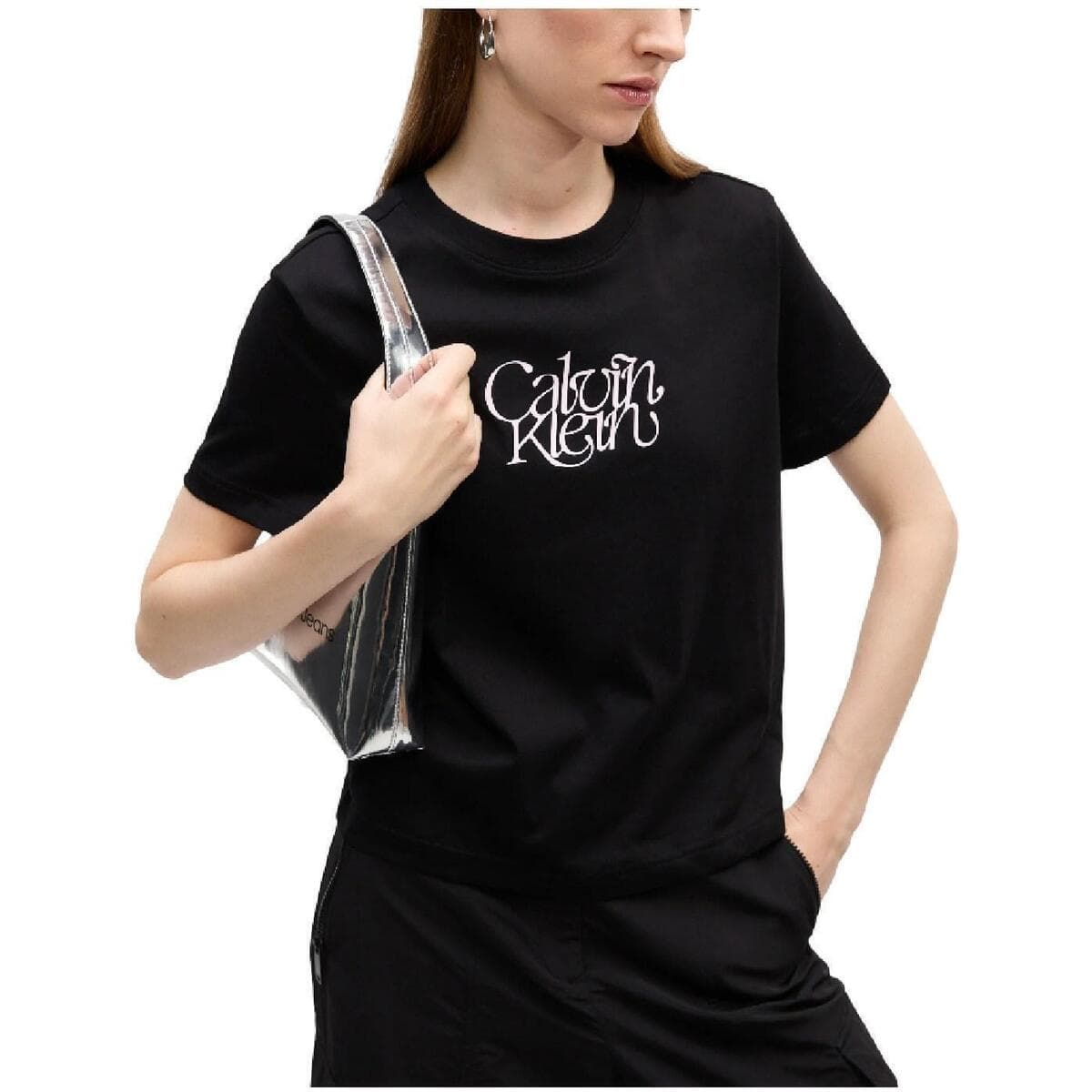 Women's T-Shirts Calvin Klein Black