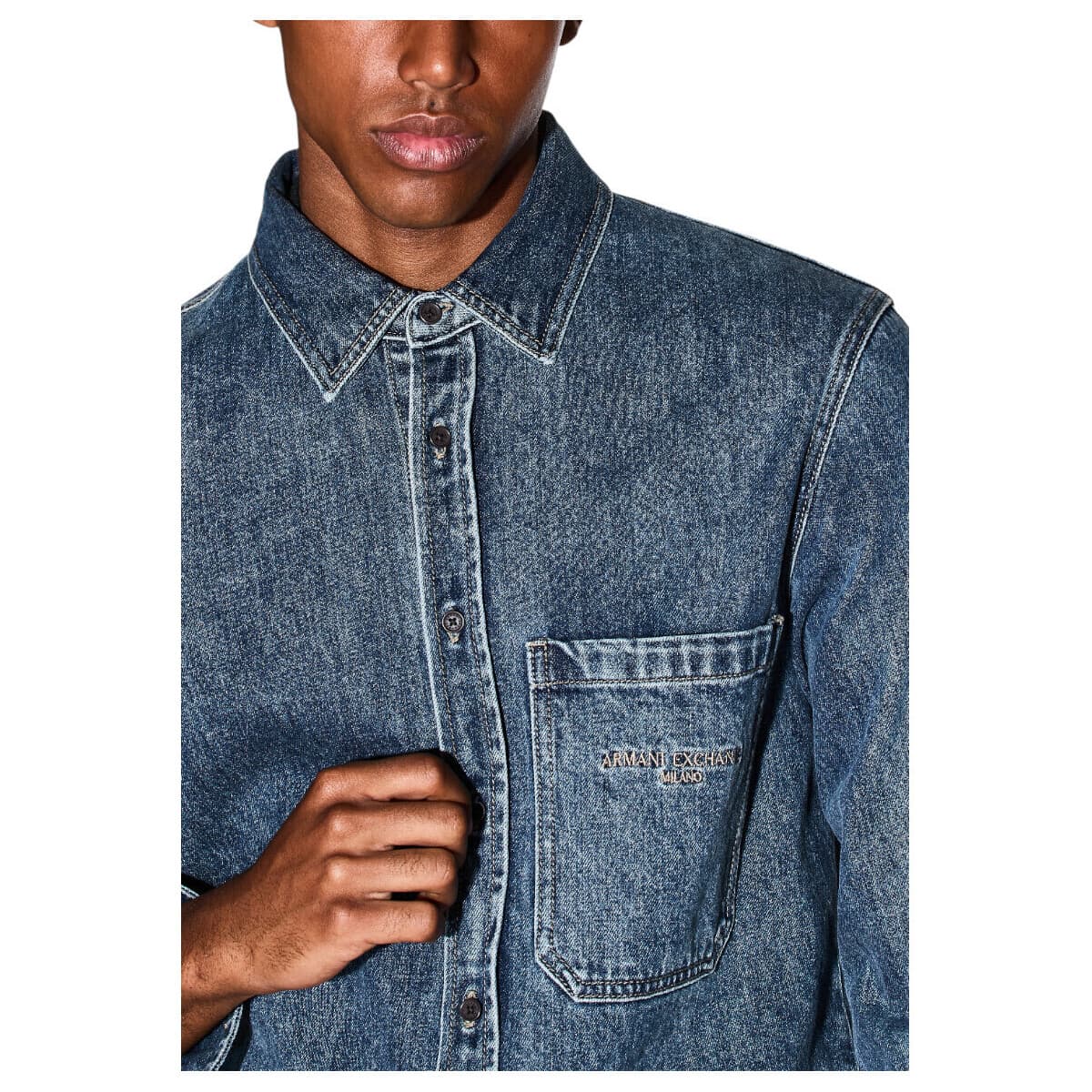 Men's Shirts EAX Blue