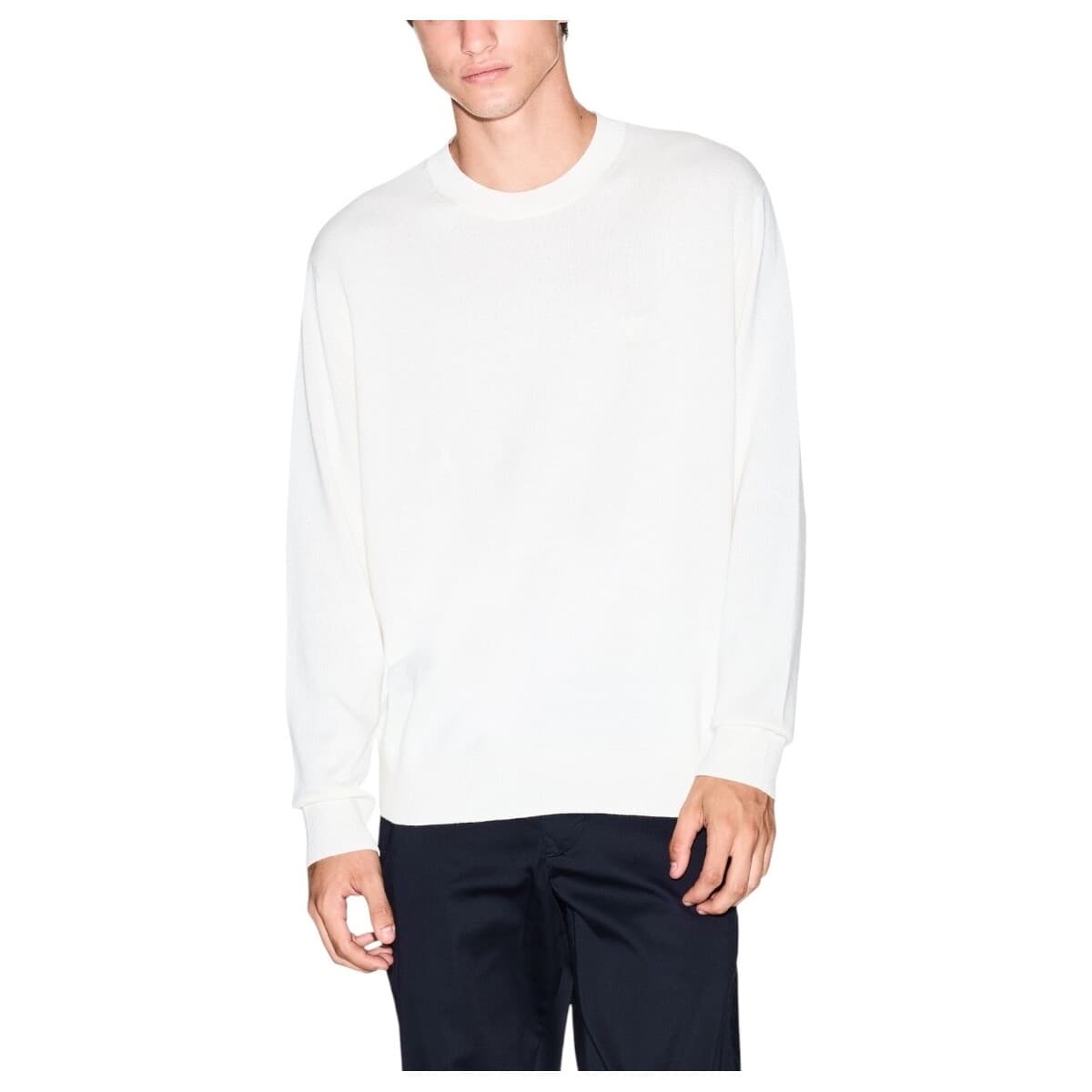 Men's Sweaters EAX White