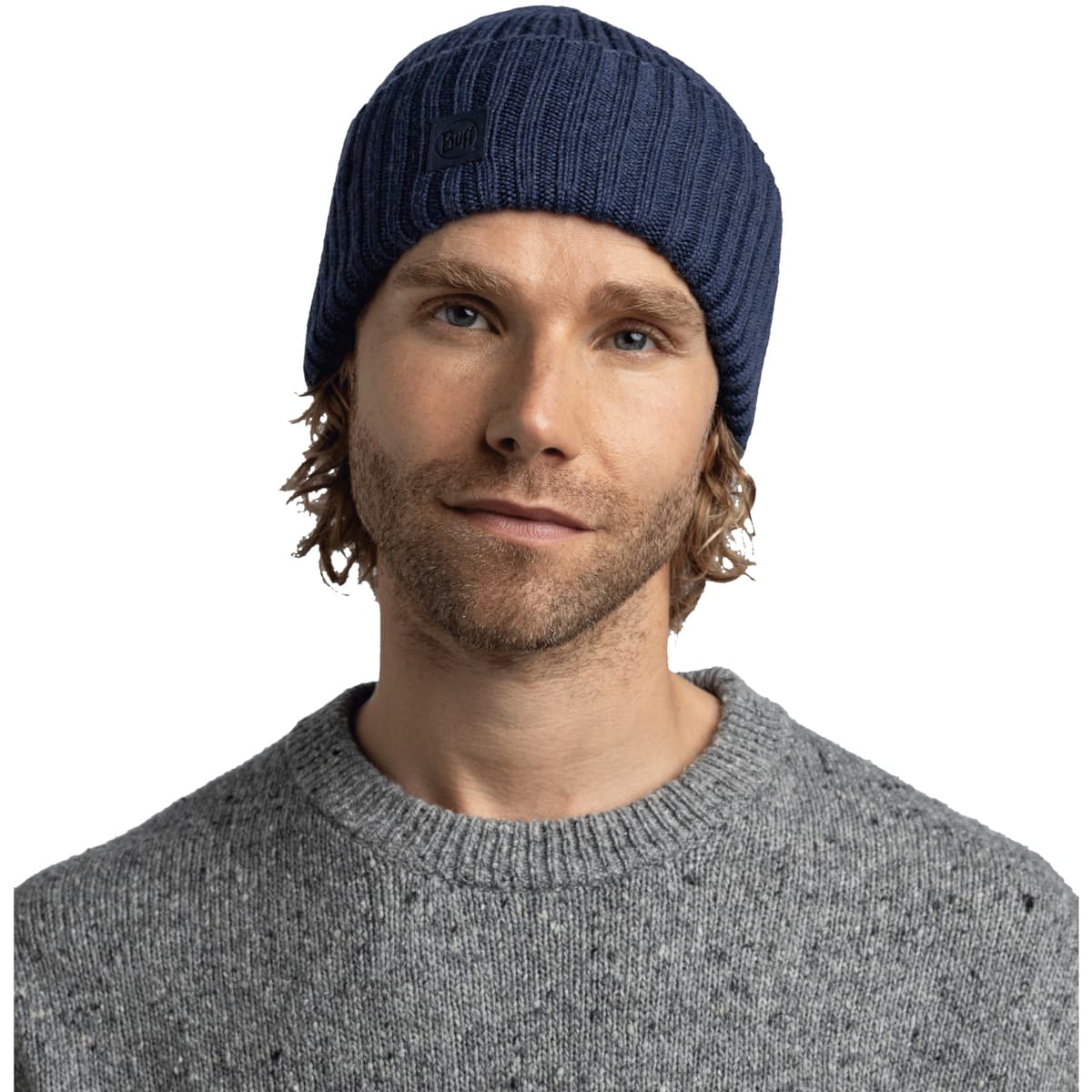 Men's Beanies Buff Blue