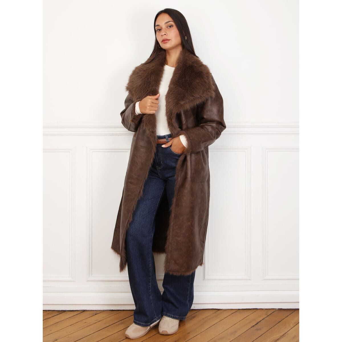 Women's Coats La Modeuse Brown