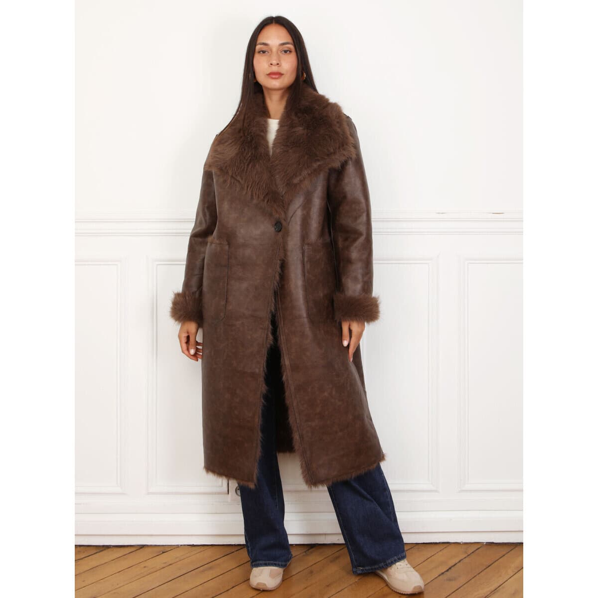 Women's Coats La Modeuse Brown